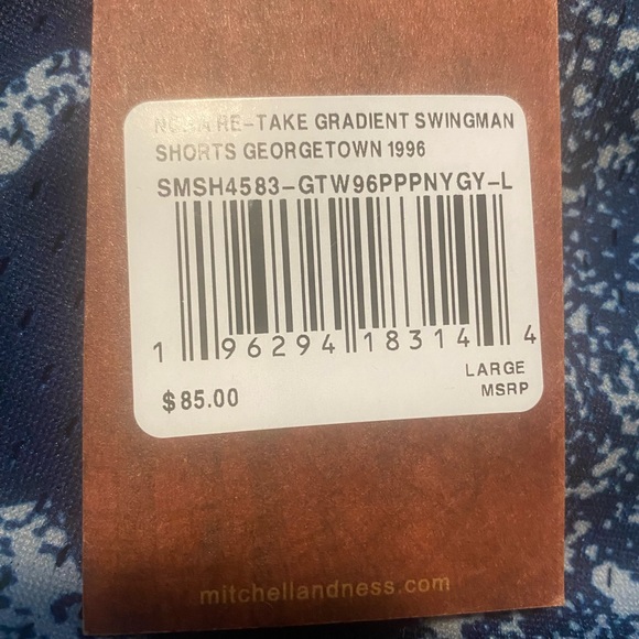 Mitchell and Ness Georgetown Hoyas Short - Picture 2 of 6